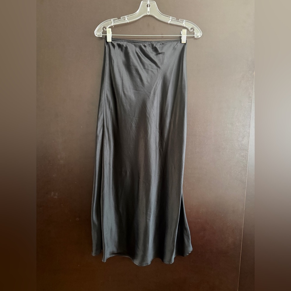 Reformation Black Layla Skirt